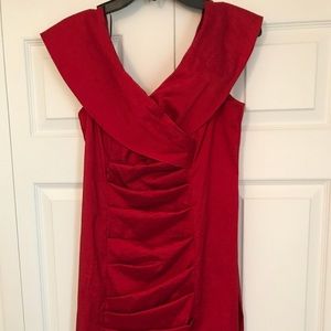 Calvin Klein red dress for weddings, holidays